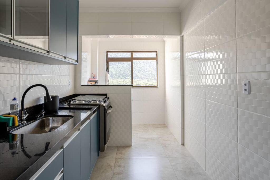 Apartamento Frente Para O Mar 6 Pessoas Com Estacionamento Praia Grande  Extérieur photo